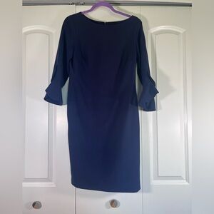 Karl Lagerfeld Paris navy blue pencil dress